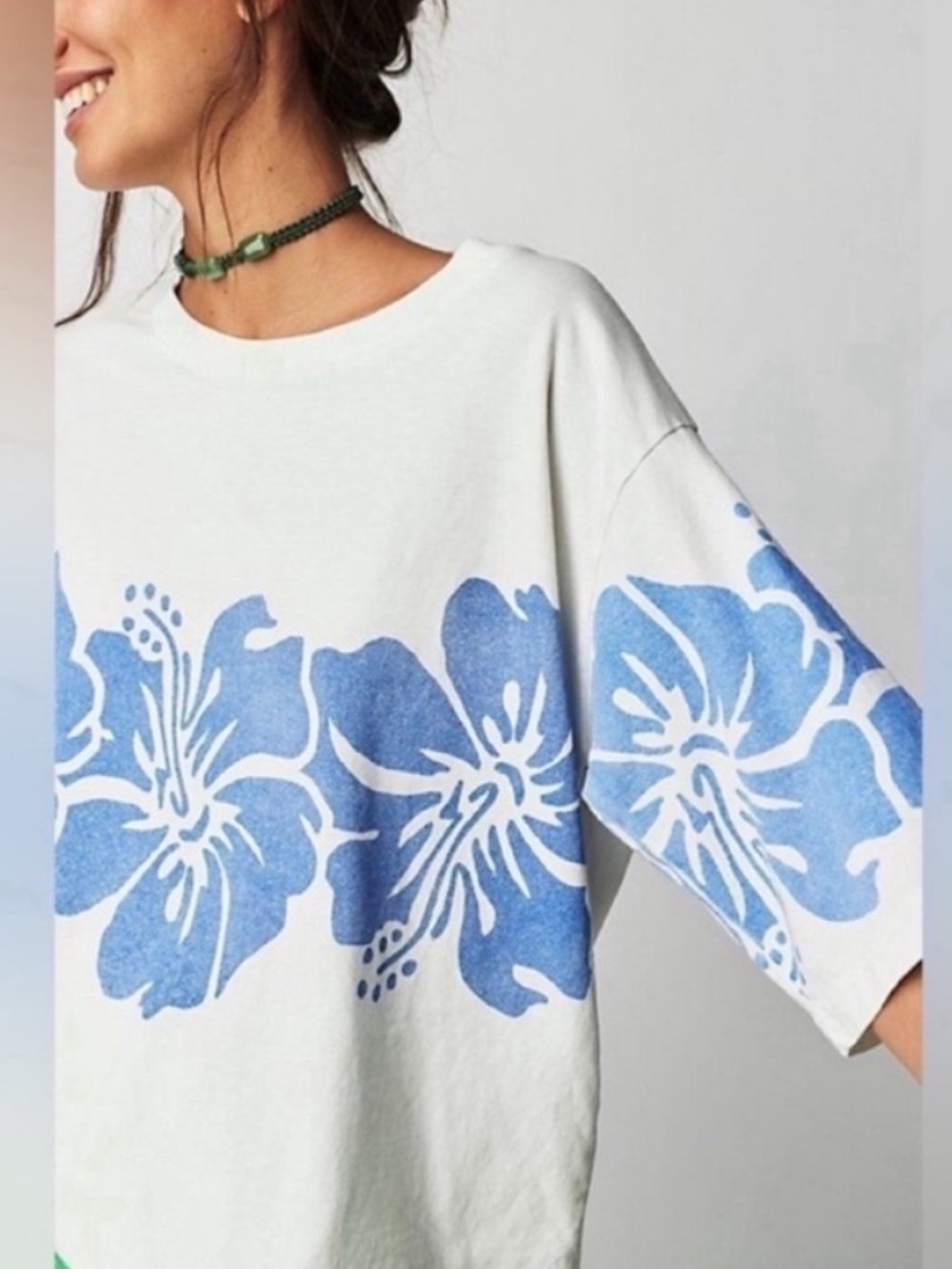 Free People The Bureau Hibiscus Tee